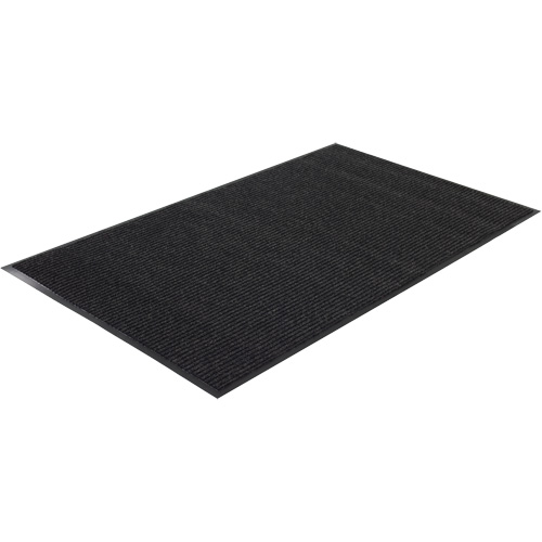 Twin Rib Matting, Wiper/Scraper, 4' x 6' x 1/4", Charcoal Ontario Safety Products