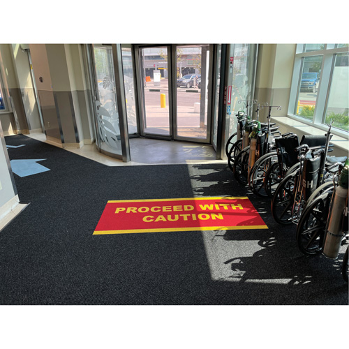Supreme Knob Entrance Matting, Wiper/Scraper, 13-5/12' x 75-1/2' x 7/16", Charcoal Ontario Safety Products