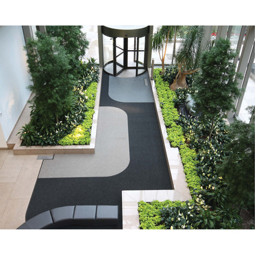 Supreme Knob Entrance Matting, Wiper/Scraper, 13-5/12' x 75-1/2' x 7/16", Charcoal Ontario Safety Products