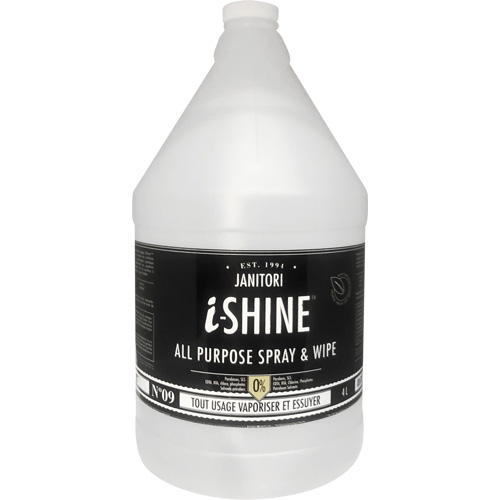 Janitori All-Purpose i-Shine Spray & Wipe, 4 L, Jug Ontario Safety Products