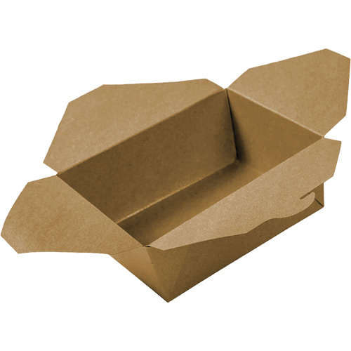 Kraft Take Out Food Containers, Corrugated, Rectangular Ontario Safety Products