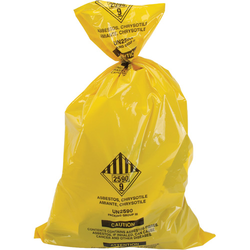 Hazardous Waste Liners, Asbestos, 40" L x 26" W, 3 mils Ontario Safety Products