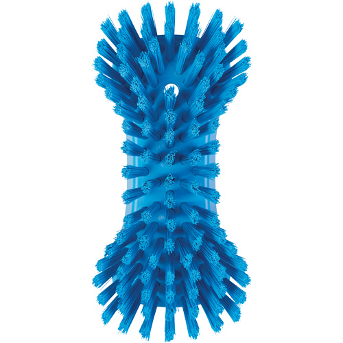 Hand Brush, Extra Stiff Bristles, 9-1/10" Long, Blue Ontario Safety Products