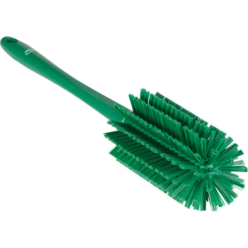 Brosse moyenne avec manche, Soies Ferme, Longueur de 17", Vert Ontario Safety Products