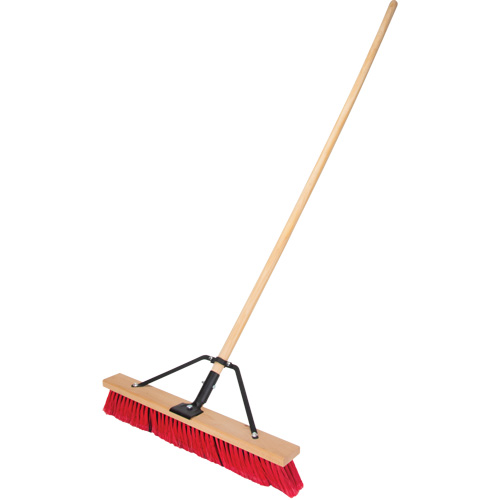 Balai-brosse &agrave; manche renforc&eacute;, 24", Moyen, Soies PVC Ontario Safety Products
