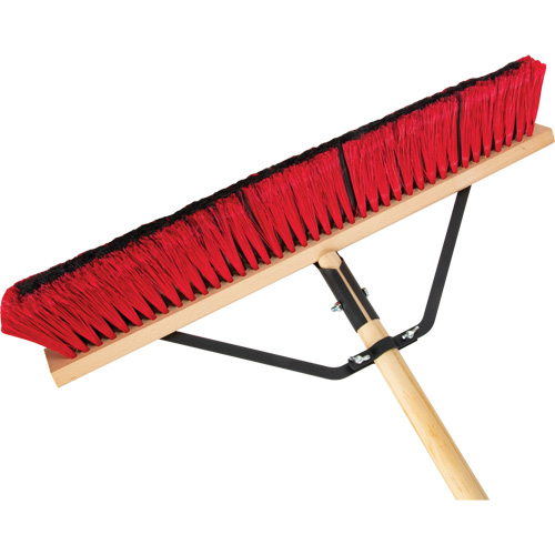 Balai-brosse &agrave; manche renforc&eacute;, 24", Moyen, Soies PVC Ontario Safety Products