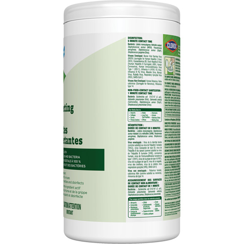 Lingettes d&eacute;sinfectantes EcoClean, 75 lingettes Ontario Safety Products