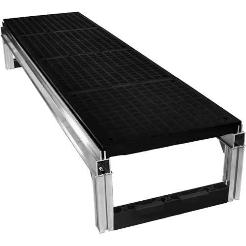 Trousse de plateforme de travail modulaire en aluminium lisse FOUNDATION, 36" la x 72" pr, Capacit&eacute; de 400 lb, Enti&egrave;rement soud&eacute; Ontario Safety Products