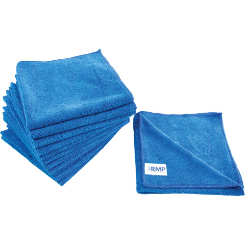 Dusting and Cleaning Cloth, Microfibre, Blue Ontario Safety Products