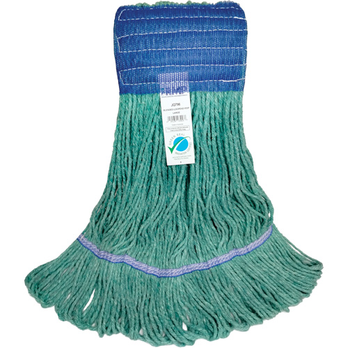 T&ecirc;te de vadrouille &agrave; bande large, Antimicrobien/Finition de plancher/Sp&eacute;cialis&eacute;, Coton/Rayonne/Synth&eacute;tique, Style Boucle Ontario Safety Products