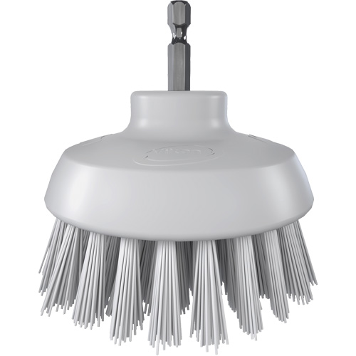 Brosse ronde HyDrive pour perceuse, Soies Tr&egrave;s ferme, Longueur de 3-1/10", Blanc Ontario Safety Products