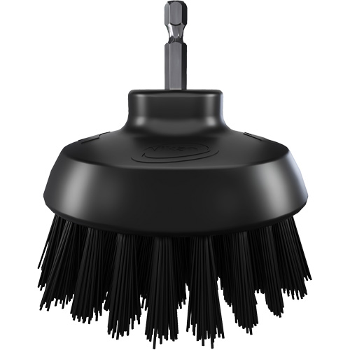 Brosse ronde HyDrive pour perceuse, Soies Tr&egrave;s ferme, Longueur de 3-1/10", Noir Ontario Safety Products