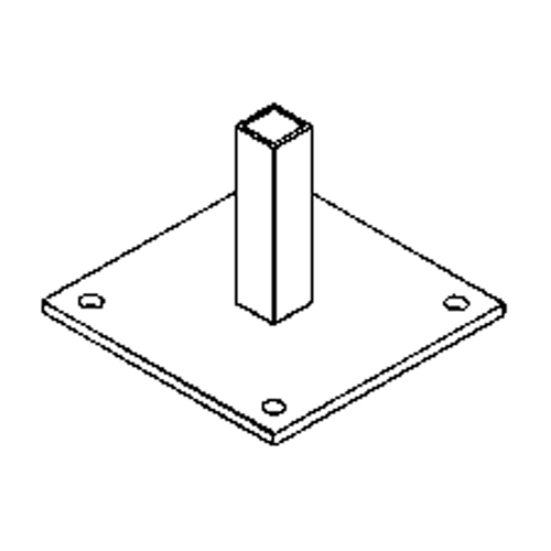 Pied de support pour murs-rideaux Ontario Safety Products