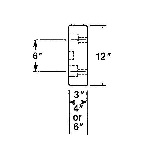 Butoirs de quai en caoutchouc moul&eacute;s, Caoutchouc, 30" la x 4" p x 10" h Ontario Safety Products