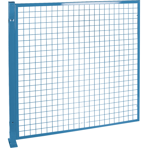 Perimeter Guards - Mesh Style, 4' H x 4' W, Blue Ontario Safety Products