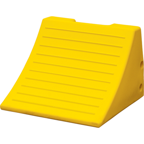 Heavy-Duty Wheel Chocks, Polyurethane, Safety Yellow, 15-1/10" W x 15" D x 11" H Ontario Safety Products