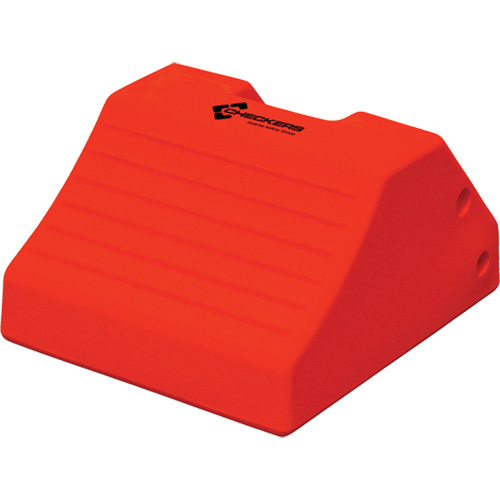 Heavy-Duty Wheel Chocks, Polyurethane, Safety Yellow, 15-1/2" W x 17-7/10" D x 10" H Ontario Safety Products