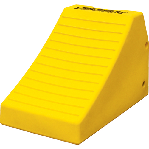 Heavy-Duty Wheel Chocks, Polyurethane, Safety Yellow, 14-1/2" W x 24-3/5" D x 16" H Ontario Safety Products
