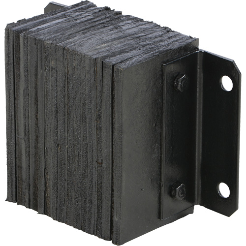 Butoir de quai lamell&eacute;, Horizontal, Caoutchouc, 12" la x 6" p x 10" h Ontario Safety Products