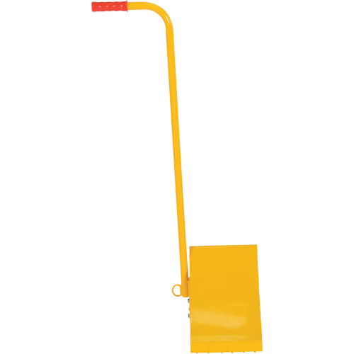 Cale de roue avec poign&eacute;e ergonomique, Acier, Jaune, 8" la x 10-3/4" p x 9-1/8" h Ontario Safety Products