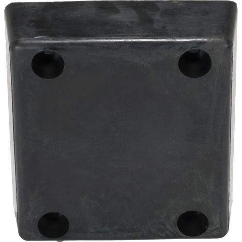 Molded Dock Bumper, Reinforced Rubber, 12" W x 4" D x 13" H Ontario Safety Products