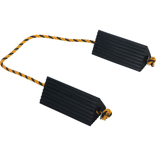 Cale de roue d'avion de transporteur a&eacute;rien, 5" x 10" x 4-1/2", Noir Ontario Safety Products