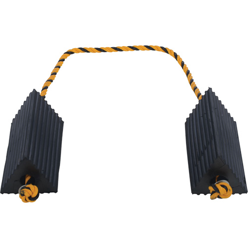 Cale de roue d'avion de transporteur a&eacute;rien, 5" x 10" x 4-1/2", Noir Ontario Safety Products