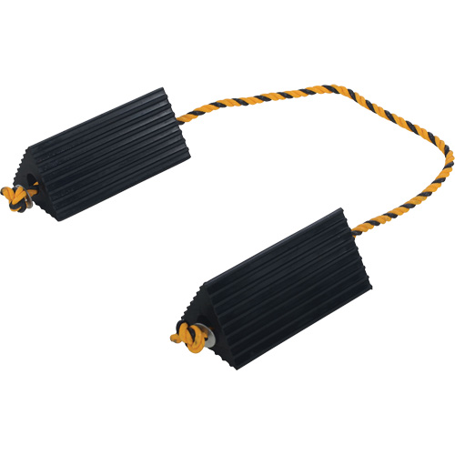 Cale de roue d'avion de transporteur a&eacute;rien, 5" x 10" x 4-1/2", Noir Ontario Safety Products