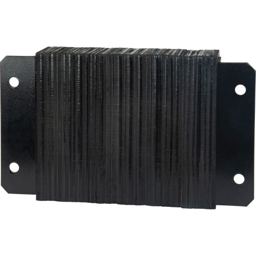 Laminated Dock Bumpers, Horizontal, Rubber, 18" W x 4" D x 12" H Ontario Safety Products