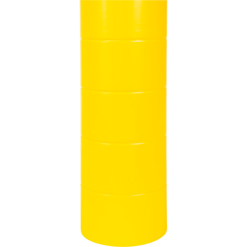 Capuchon en poly&eacute;thyl&egrave;ne pour borne de protection, 6-5/8" dia. x 60" l, Rouge/Jaune Ontario Safety Products
