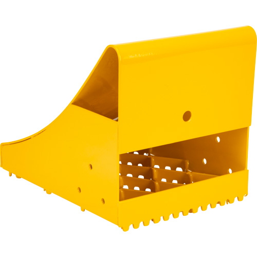 Ice Chocks, Steel, Yellow, 8-1/16" W x 10-5/8" D x 8-13/16" H Ontario Safety Products