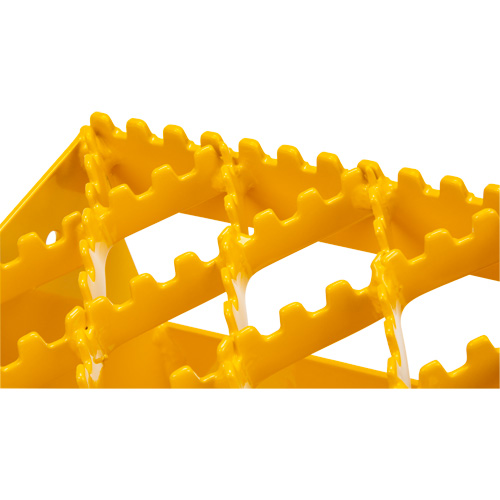 Ice Chocks, Steel, Yellow, 8-1/16" W x 10-5/8" D x 8-13/16" H Ontario Safety Products