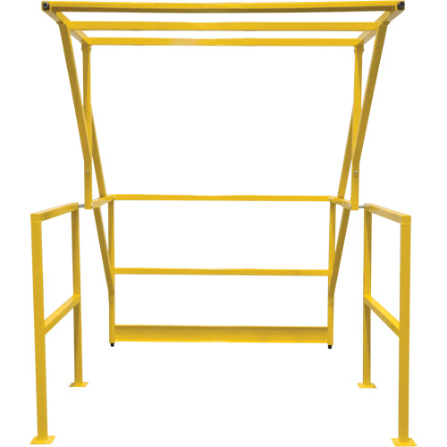 Mezzanine Safety Gate, 70" L x 77" H, 78" Raised, Yellow Ontario Safety Products