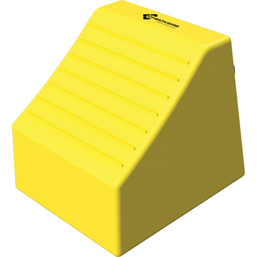 Cale de roue ultra-robuste pour l'exploitation mini&egrave;re Checkers Safety sans support, PEHD, Jaune, 14-1/2" la x 17-1/2" p x 16" h Ontario Safety Products