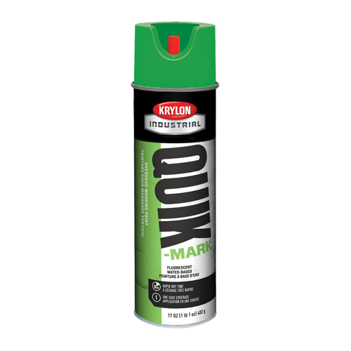 Peinture de marquage industrielle &agrave; base d'eau pour le travail en hauteur Quik-Mark, 17 oz, Canette a&eacute;rosol Ontario Safety Products