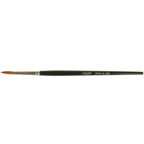 Pinceau d'artiste, Largeur de la brosse de 5/32", Martre rouge, Manche &agrave; Bois Ontario Safety Products
