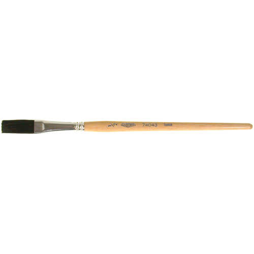 Pinceau une passe, Largeur de la brosse de 1/2", Soie de bœuf, Manche &agrave; Bois Ontario Safety Products