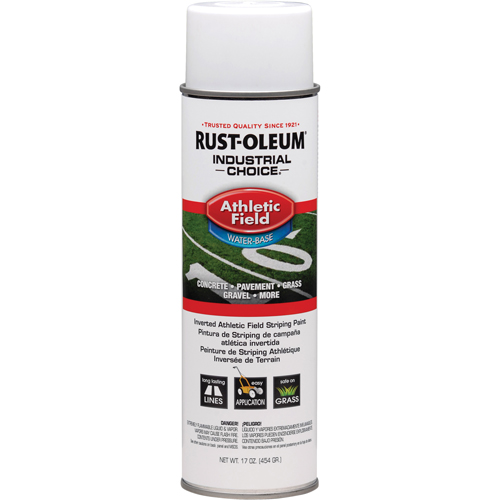 Industrial Choice&reg; AF1600 Athletic Field Striping Paint, White, 17 oz., Aerosol Can Ontario Safety Products