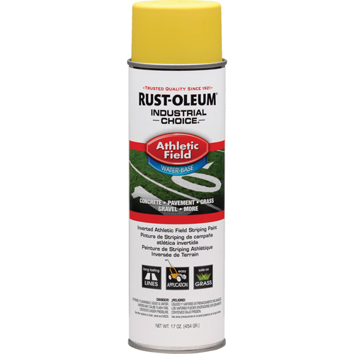 Industrial Choice&reg; AF1600 Athletic Field Striping Paint, Yellow, 17 oz., Aerosol Can Ontario Safety Products
