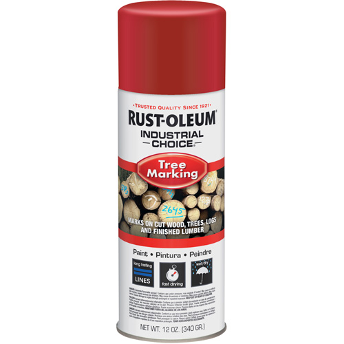 Peinture pour le marquage des arbres Industrial Choice T1600, Rouge, 16 oz Ontario Safety Products