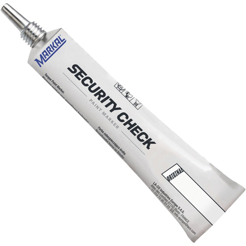 Marqueur de peinture de contr&ocirc;le de s&eacute;curit&eacute;, 1,7 oz, Tube, Blanc Ontario Safety Products