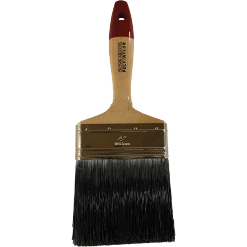Pinceau, Poly/nylon, Manche Bois, Largeur de 4" Ontario Safety Products