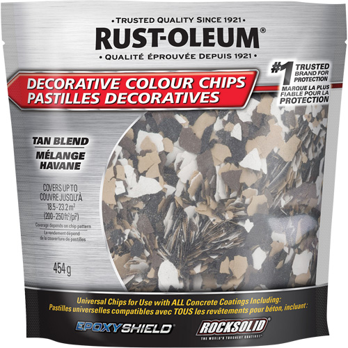 Decorative Colour Chips, 474 g, Bag, Tan Blend Ontario Safety Products