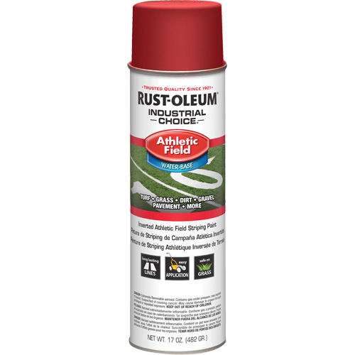 Peinture de lignage pour terrains de sport AF1600, Rouge, Canette a&eacute;rosol Ontario Safety Products