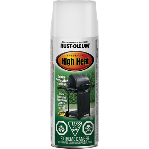Peinture &eacute;mail en a&eacute;rosol haute temp&eacute;rature Sp&eacute;cialit&eacute;, Canette a&eacute;rosol, Blanc Ontario Safety Products