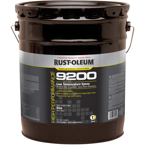 Composant de base &eacute;poxydique &agrave; basse temp&eacute;rature du syst&egrave;me 9200, Bleu, 4 gal., Seau Ontario Safety Products