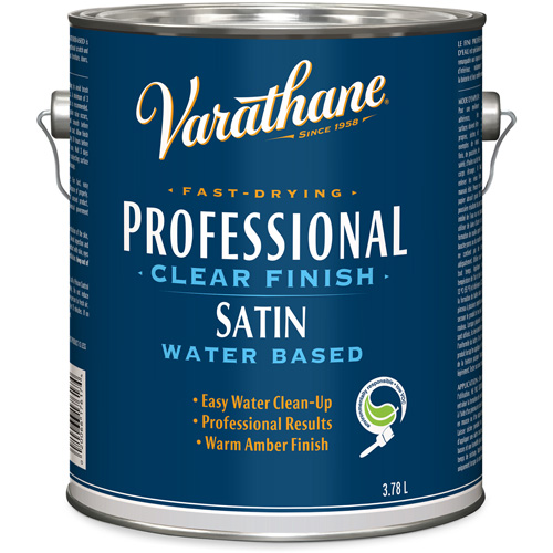 Varathane&reg; Professional Finish, 3.78 L, Clear, Satin Ontario Safety Products