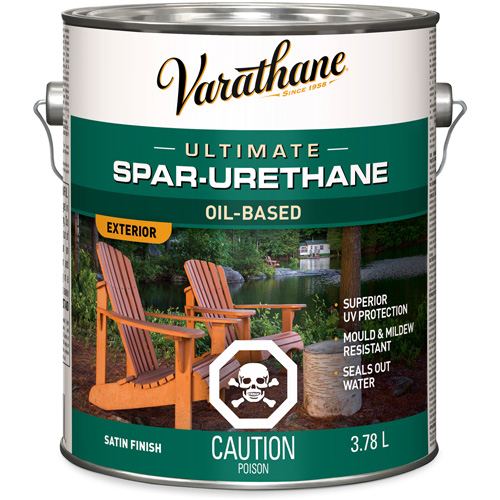 Varathane&reg; Diamond Outdoor Wood Finish, 3.78 L, Clear, Satin Ontario Safety Products