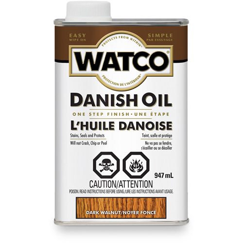 Huile danoise Watco, 947 ml, Noyer fonc&eacute;, Transparent Ontario Safety Products