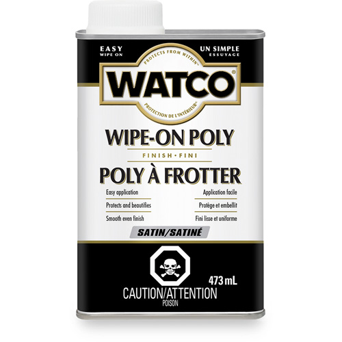 Teinture &agrave; essuyage en poly Watco, 473 ml, Transparent, Satin Ontario Safety Products